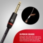 Preview: Monster Cable Prolink Bass 12 Instrumentenkabel, Angled to Straight 1/4" Plugs, 3.60m